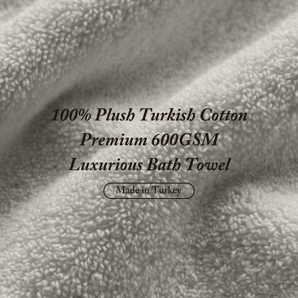 JLA Home Madison Park Signature - 100% Turkish Cotton Bath Sheet Set — Spa-Soft Low-Twist Plush, Highly Absorbent Dobby Border, OEKO-TEX Approved Grey MPS73-533