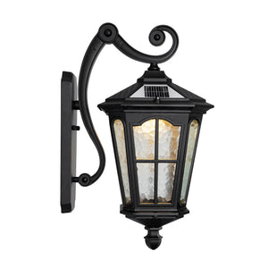 English Elm Black Solar Outdoor Wall Sconce Ip65 Aluminum Geometric Gate Garden Patio Light W5008P392750