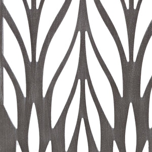 JLA Home Madison Park - Grey Reclaimed Laser-Cut Wood Wall Panels by Emily Warne — 2-Piece 36x12 Botanical Art Décor Set MP95B-0291