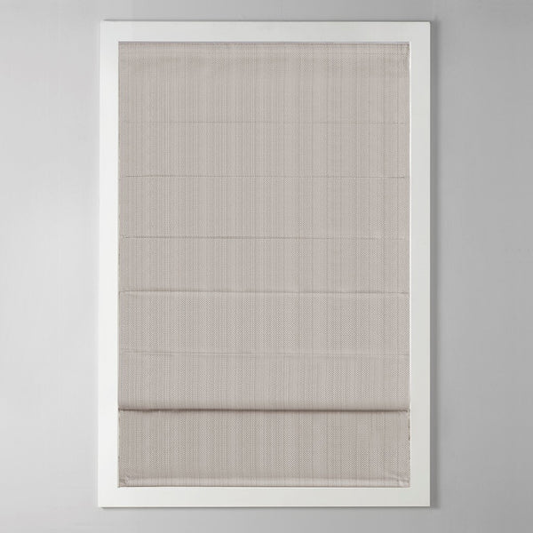 English Elm Basketweave Room Darkening Roman Shade with Thermal Foam Backing, Cordless, OEKO-TEX Certified taupe 6.08 L x 10.5 W x 7.5 H B03598290
