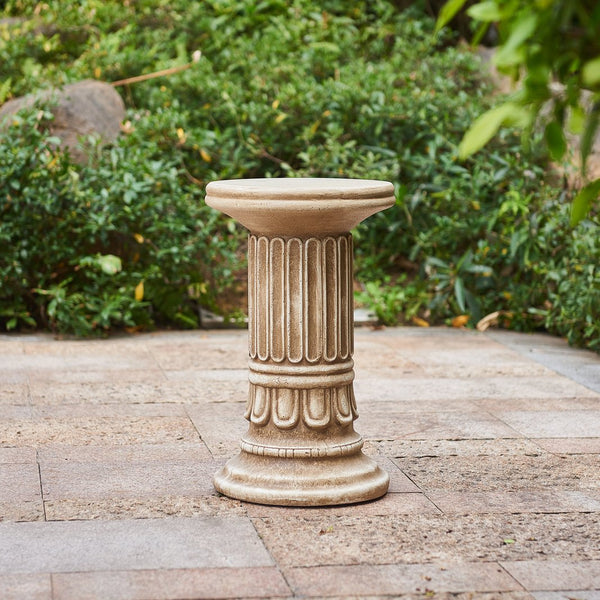 English Elm Handcrafted Mgo Column Pedestal Classical Architectural Accent for Living Rooms N772P389437G