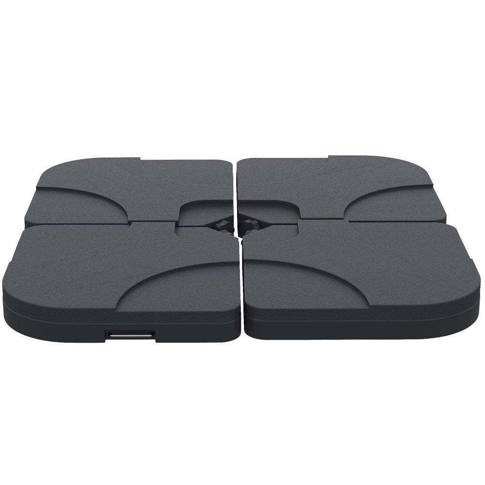 English Elm Outsunny 4-Piece Heavy-Duty Cantilever Umbrella Base Weight Plates For Stable Outdoor Support W2225P200915-GIGA