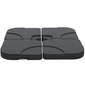 English Elm Outsunny 4-Piece Heavy-Duty Cantilever Umbrella Base Weight Plates For Stable Outdoor Support W2225P200915-GIGA
