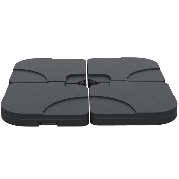 English Elm Outsunny 4-Piece Heavy-Duty Cantilever Umbrella Base Weight Plates For Stable Outdoor Support W2225P200915-GIGA