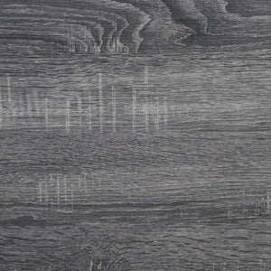 English Elm Van Slyke Grey six-piece dining set with nailhead-trim chairs, bench & black frame for modern style B062P358491