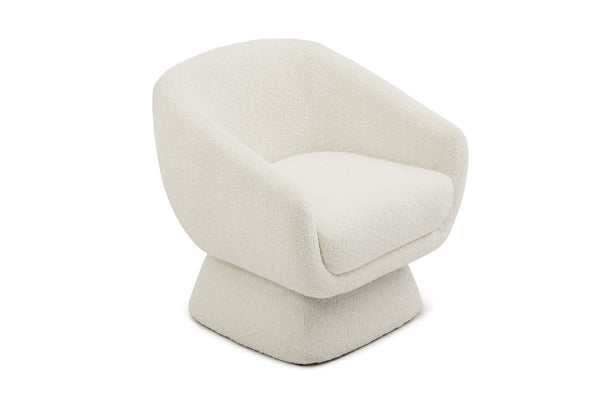 English Elm 2ps, Boucle Accent Armchairs with Solid Wood Base for Living Room Apartment Spaces W2664S00078