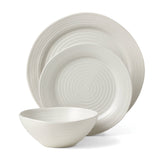 Lenox Oneida Ridge White 12 Piece Dinnerware Set White, WHITE STONEWARE 895939