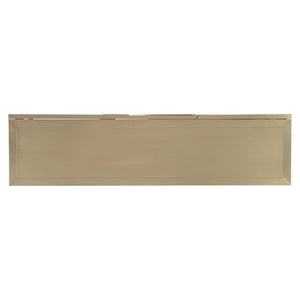 Bernhardt Bernhardt Brass-Clad Kintore Credenza With Rippled Circular Motif, Push-Open Doors, Cable Management 321872