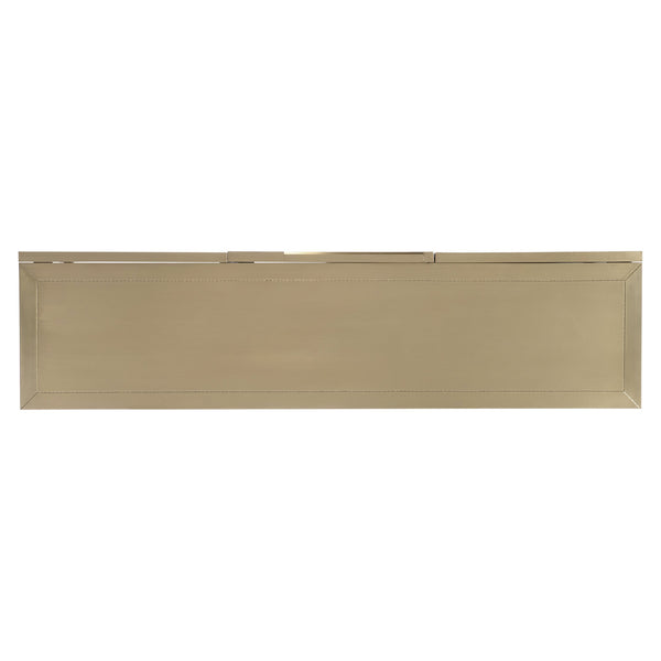 Bernhardt Bernhardt Brass-Clad Kintore Credenza With Rippled Circular Motif, Push-Open Doors, Cable Management 321872