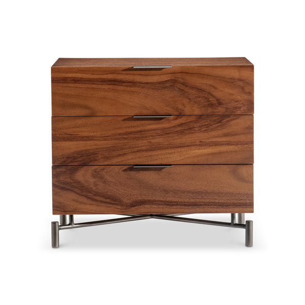 Bernhardt Bernhardt Brasea Suar Wood Nightstand with Usb Charging and Soft Close Drawers 394234