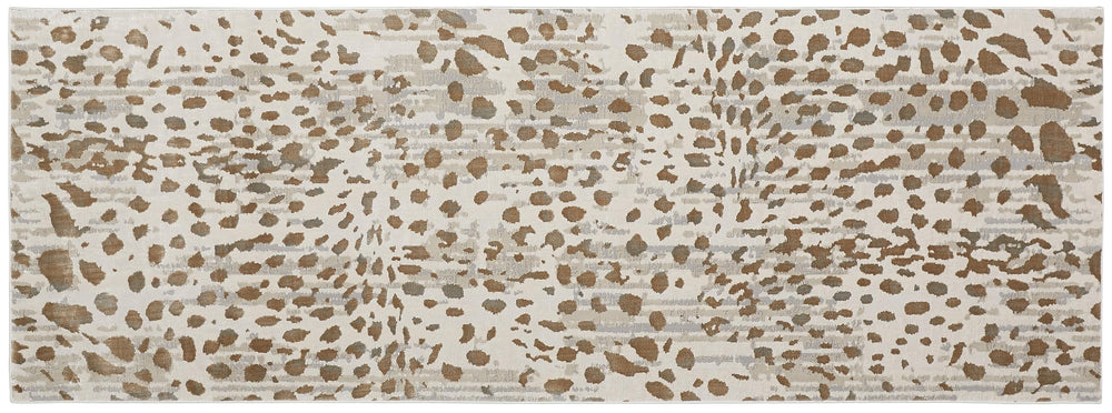 Feizy Rugs Waldor Modern Elegance High-low Pile Rug In Gold, Ivory & Gray - Perfect For Chic Home Decor Brown,Ivory,Tan Polypropylene,Polyester 7353837fbge000i71