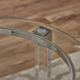 Christopher Knight Home® - Noble House - Orianna Acrylic and Tempered Glass Circular Table