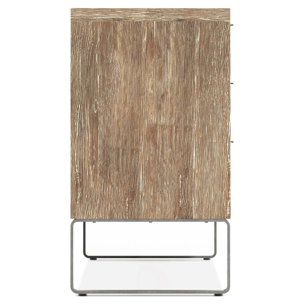 Bernhardt Bernhardt Tribeca Dresser Aurum White Oak With Textured Steel Base, 6 Soft-Close Drawers, 68"W 333052