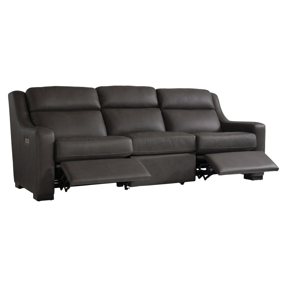 Bernhardt Bernhardt Germain Top-Grain Leather Power Motion Sofa With Usb, Adjustable Headrests & Lumbar Support 2027RHO