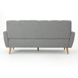 Christopher Knight Home® - Noble House - Treston Mid Century Grey Fabric Sofa