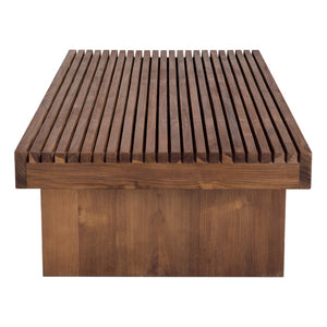 Noir Kobe Coffee Table in Solid Teak - Modern Minimalist Design with Natural Warmth for Living Rooms EG-11T