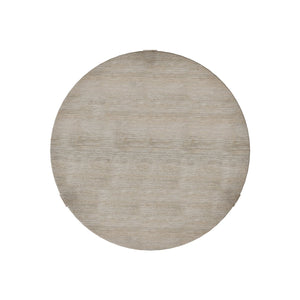 Bernhardt Bernhardt Calder Nightstand In Rustic Gray Quartered Oak — Round Modern Bedside Table W/ Drawer & Shelf 369212