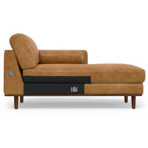 English Elm Morrison Right Sectional Sofa In Sienna Leather - Mid-Century Modern Comfort For Stylish Living B136P159599