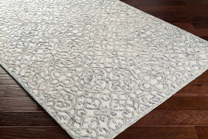 Surya Elegance Egc-2302 2'6" X 4' Hand Tufted Wool Rug - Timeless Sophistication For Your Home Décor Blue Wool Egc2302-264