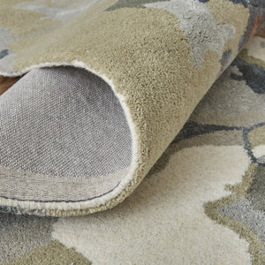 Feizy Rugs Dafney Hand-tufted Floral & Botanical Rug - Whimsical Watercolor Design In Vivid Colors For Elegance Purple,Pink,Green Viscose,Wool Dfy8864fmlt000h00