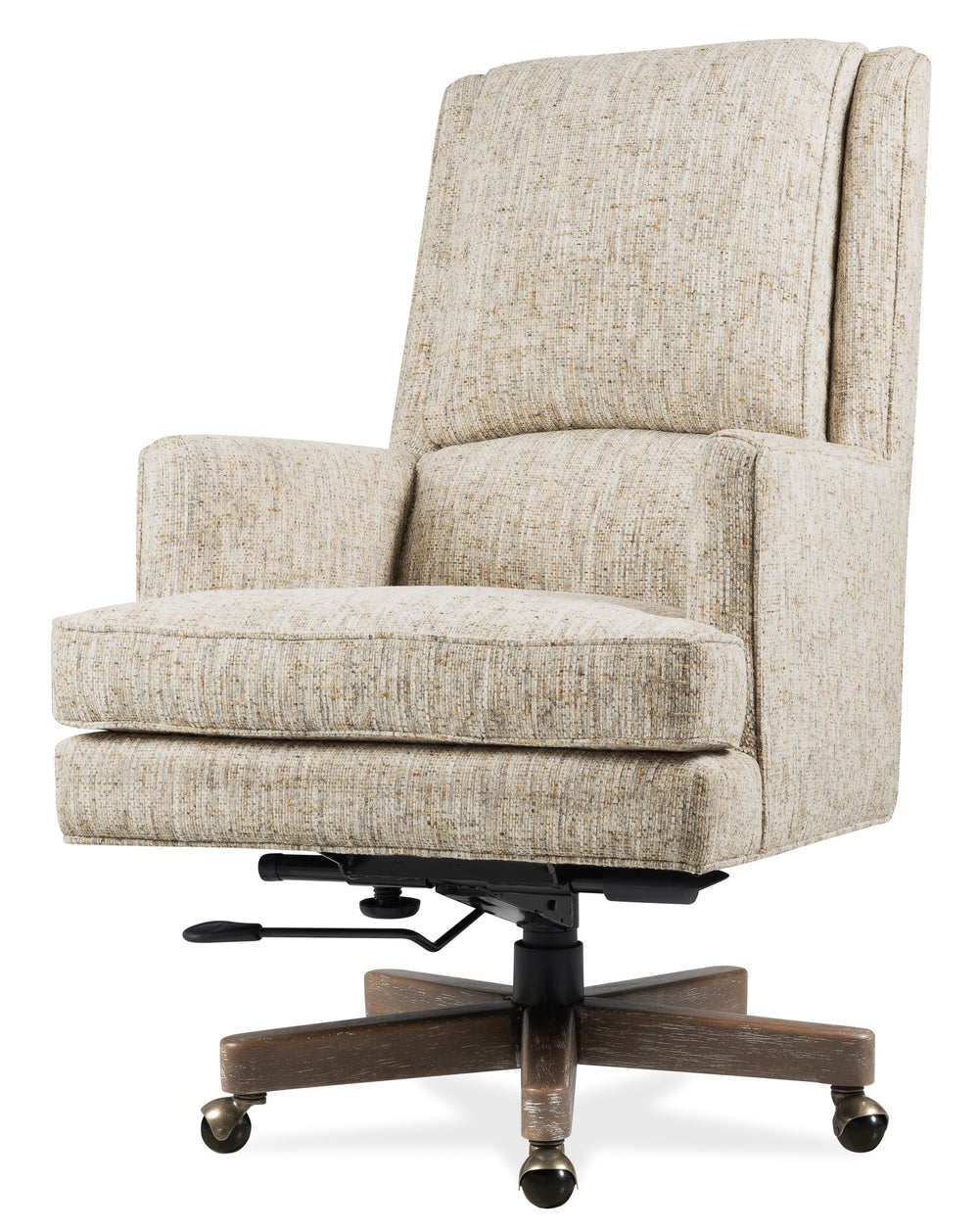 Hooker Furniture Wright Executive Swivel Chair Polyester Fabric Bustle Back Home Office Seating EC387-C7-400