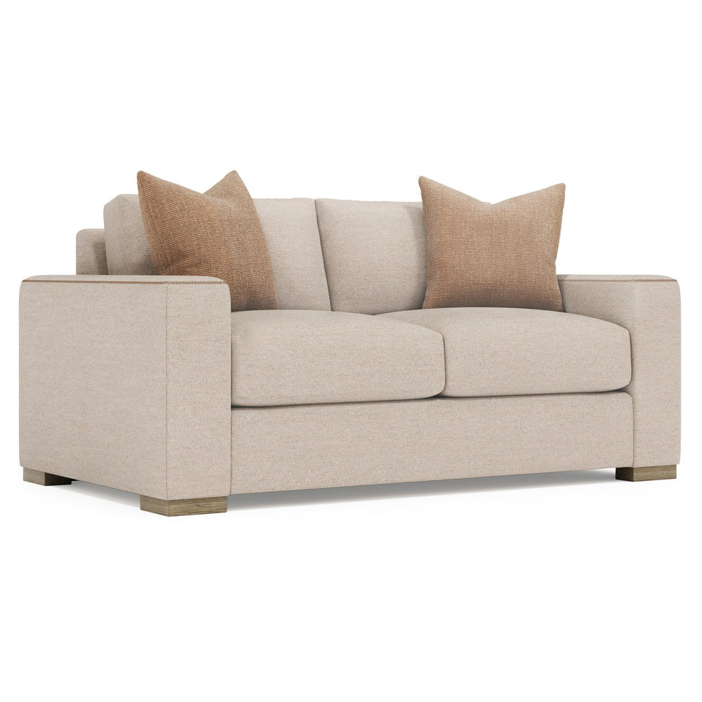 Bernhardt Bernhardt Vaughn Upholstered Loveseat Tailored Track Arms Plush Cushions Living Room P1095A