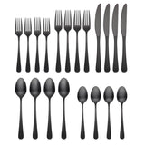 Lenox Cambridge Kenne Hammered Black Satin 20-Piece Flatware Set NO COLOR METAL 508020CKW12R