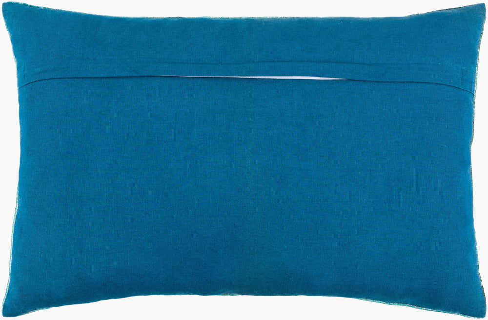 Surya Edgerton Hand Woven 14"L X 22"W Lumbar Pillow - Timeless Comfort For Your Cozy Home Décor Teal Cotton,Cotton Egn001-2214p