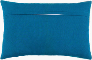 Surya Edgerton Hand Woven 14"L X 22"W Lumbar Pillow - Timeless Comfort For Your Cozy Home Décor Teal Cotton,Cotton Egn001-2214p