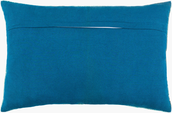 Surya Edgerton Hand Woven 14"L X 22"W Lumbar Pillow - Timeless Comfort For Your Cozy Home Décor Teal Cotton,Cotton Egn001-2214p