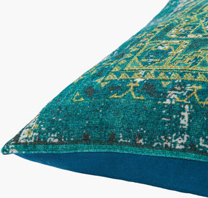 Surya Edgerton Hand Woven 14"L X 22"W Lumbar Pillow - Timeless Comfort For Your Cozy Home Décor Teal Cotton,Cotton Egn001-2214p