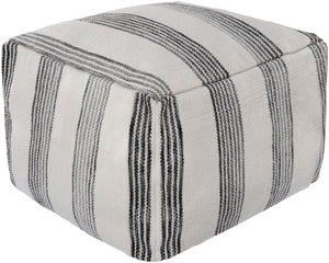 Egan EGPF-001 14"H x 20"W x 20"D Pouf EGPF001-202014 Livabliss Surya