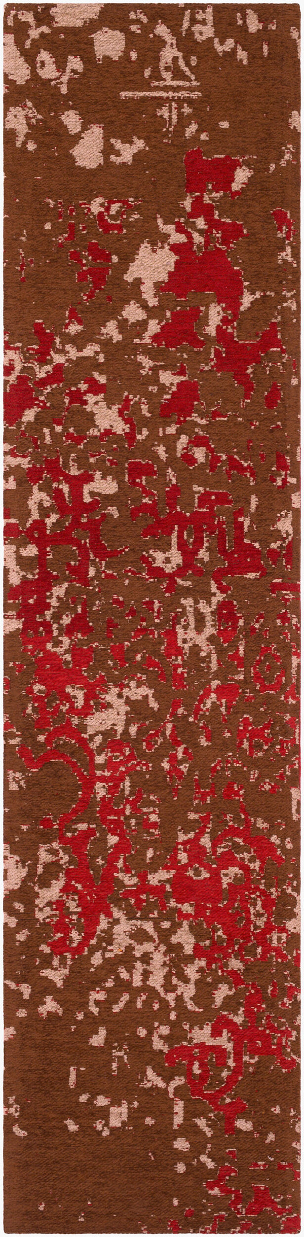 Surya Egypt Egt-3074 2' X 8' Handmade Low Pile Rug - Durable, Modern Decor With Natural Charm, Spot Clean Only Rust Polyester Egt3078-28