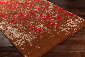 Surya Egypt Egt-3074 2' X 8' Handmade Low Pile Rug - Durable, Modern Decor With Natural Charm, Spot Clean Only Rust Polyester Egt3078-23