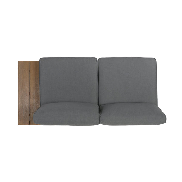 English Elm Norfolk Outdoor Left Sectional Seat with Mesh Back and Faux Wood Aluminum Frame 62750.00RGRY