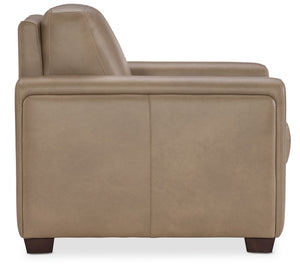 Hooker Furniture Griffin Top-grain Leather Accent Chair Transitional Tailored Seating for Living Rooms SS179-01-086