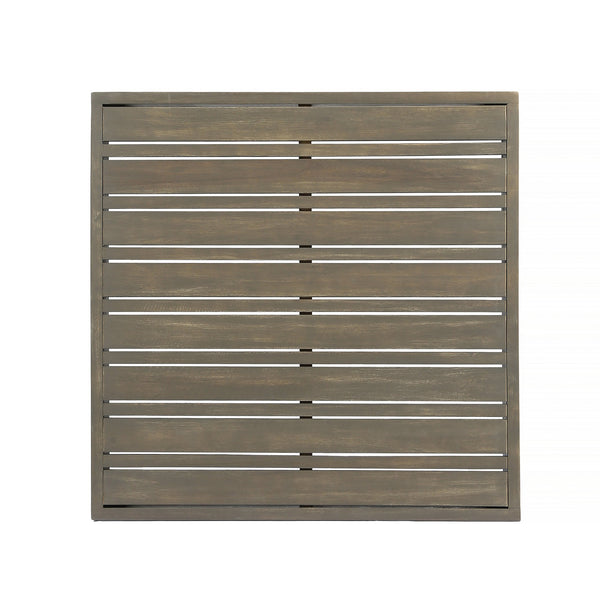 English Elm Oana/brava Solid Acacia Outdoor Coffee Table Square Slat Top Patio Deck Lounge 64496.00GRY