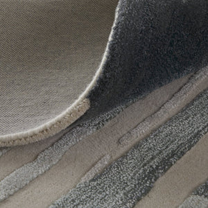 Feizy Rugs Anya Modern Watercolor-inspired Hand-tufted Wool And Viscose Rug For Contemporary Spaces Ivory,Blue,Gray Wool,Viscose Any8882fblumltc50