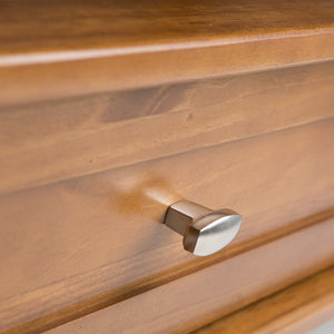 English Elm Warm Solid Wood 48" Transitional Coffee Table With Storage, Hand-Finished Light Golden Brown Design B136P159564-GIGA