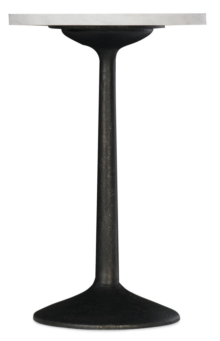 Hooker Furniture Beaumont Vintage-Inspired Martini Table With Cast Iron Base And Sandblasted Waxed Marble Top, Neutral Accent 5751-80117-02