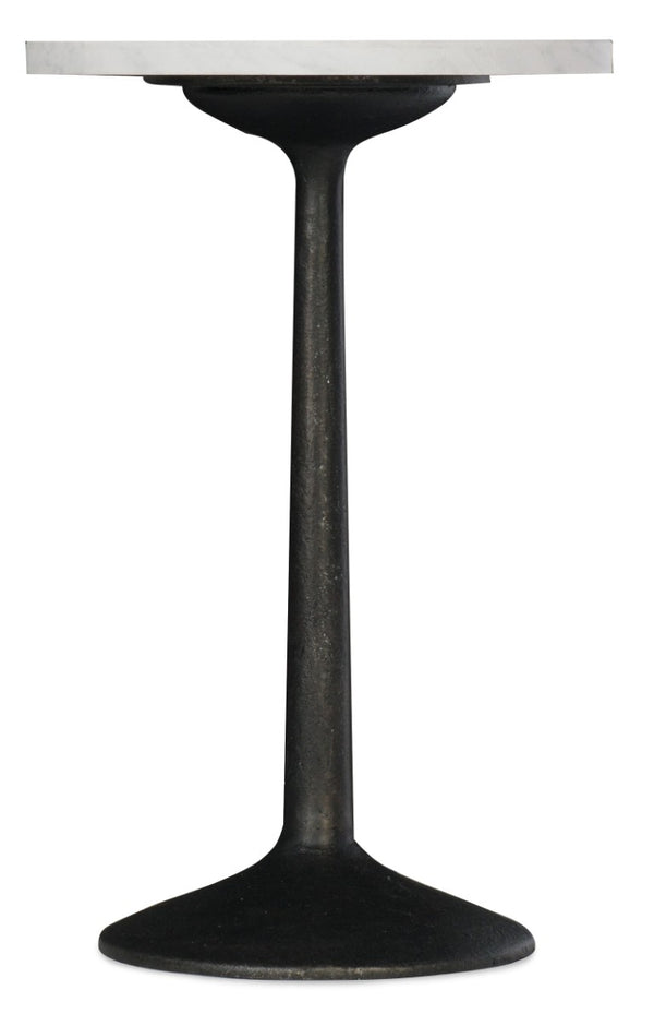 Hooker Furniture Beaumont Vintage-Inspired Martini Table With Cast Iron Base And Sandblasted Waxed Marble Top, Neutral Accent 5751-80117-02