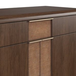 A.R.T. Furniture Verge Accent Door Chest - Handcrafted Walnut Storage with Rounded Design for Modern Interiors & Style 337397-1960