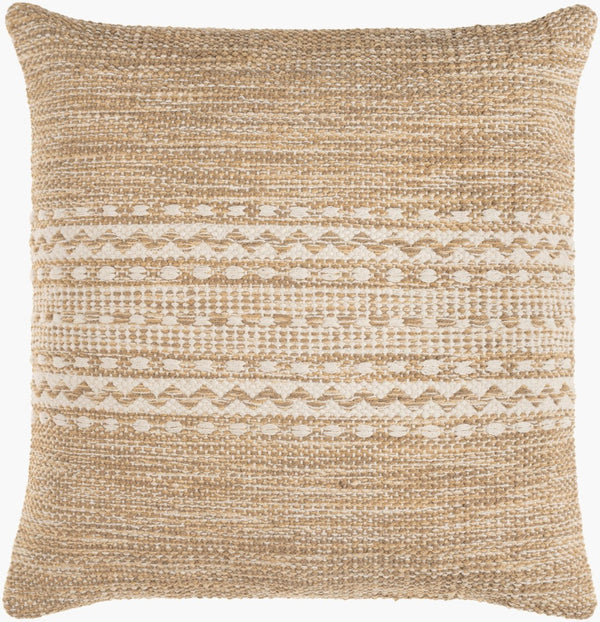 Livabliss Ethan Hand-woven Cotton Accent Pillow Cover Artisan Texture for Farmhouse Decor EHN002-2020D