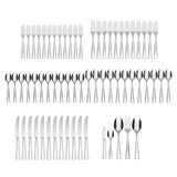 Lenox Oneida Sambre 65 Piece Fine Flatware Set, Service for 12 Metallic, STAINLESS METAL F034065A