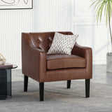 Christopher Knight Home® - Noble House - Deanna Contemporary Faux Leather Tufted Accent Chair