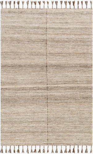Surya Esther Handmade Rug - Eco-friendly 2' X 3' Cottage Design With Fringe, Durable & Stylish For Any Room Beige Recycled Pet Yarn Ehr2300-23