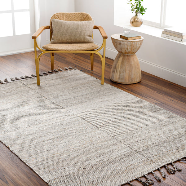 Esther EHR-2300 8' x 10' Handmade Rug EHR2300-810  Beige, Black, Medium Gray, Brown Surya