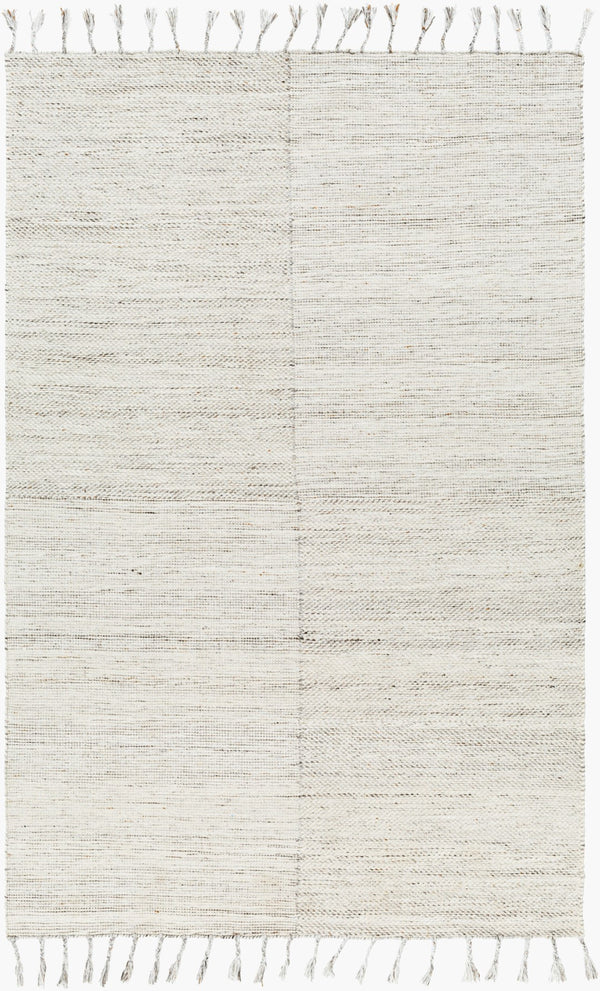 Surya Esther Handmade Rug - Eco-friendly 2' X 3' Cottage Design With Fringe, Durable & Stylish For Any Room Beige Recycled Pet Yarn Ehr2303-23