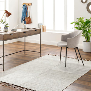 Surya Esther Handmade Rug - Eco-friendly 2' X 3' Cottage Design With Fringe, Durable & Stylish For Any Room Beige Recycled Pet Yarn Ehr2303-23