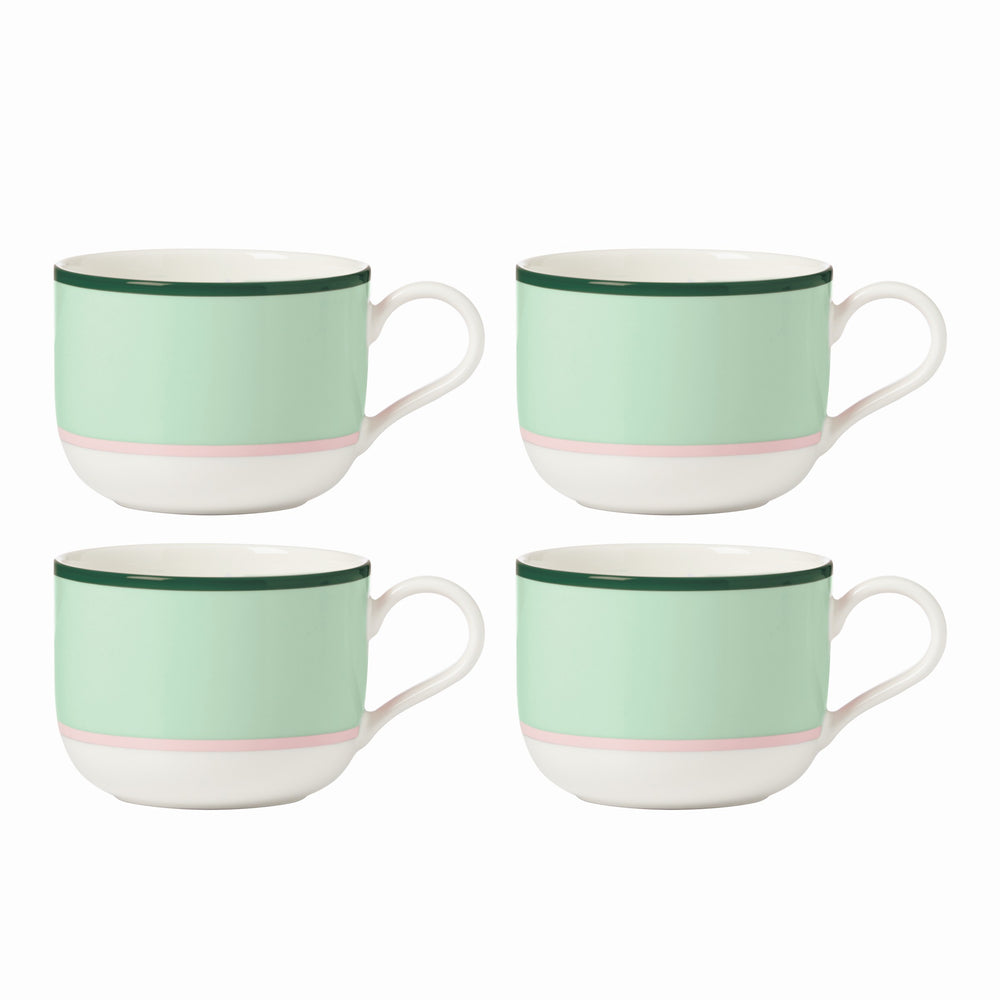 Lenox Kate Spade Make It Pop Mug, Set of 4 Green, GREEN PORCELAIN 894624